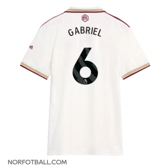 Billige Fotballdrakt Arsenal Gabriel Magalhaes #6 Replika Tredjedrakt Dame 2025-26 Kortermet